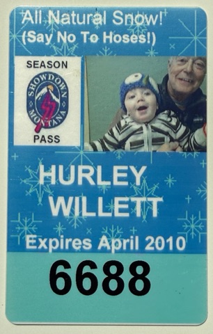 Hurley Willett’s 2009-10 season pass