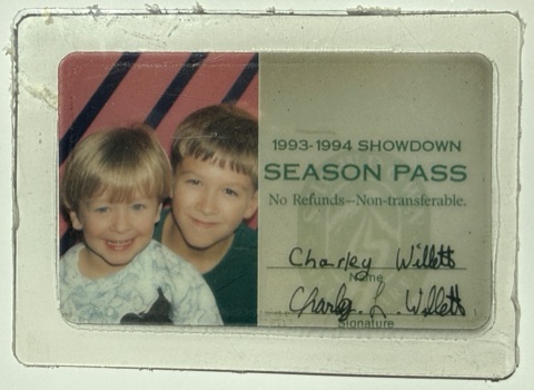 Charley Willett’s 1993-94 season pass