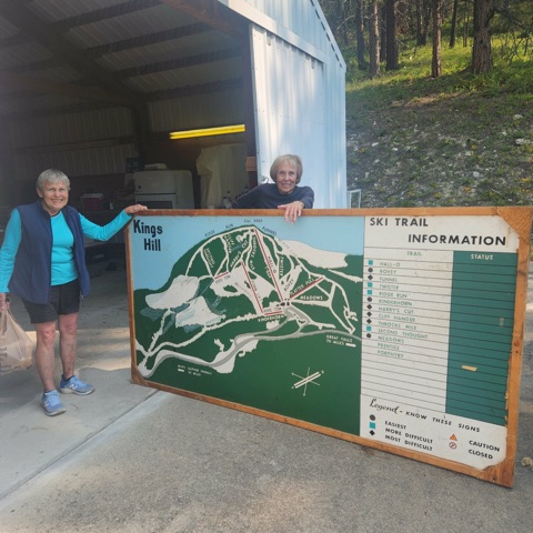 Kings Hill · The painted Ski Trail Information board — page 1 of 1