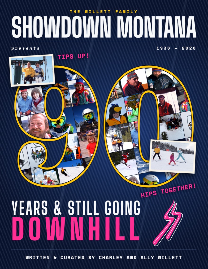 An example: the book’s cover with one family’s photographs filling the 90, and THE WILLETT FAMILY in a line above the title